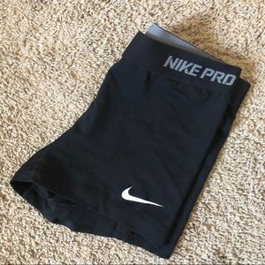 nike pro spandex shorts